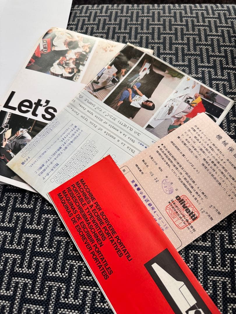 Olivetti Lettera 32 水色 タイプライター 本体