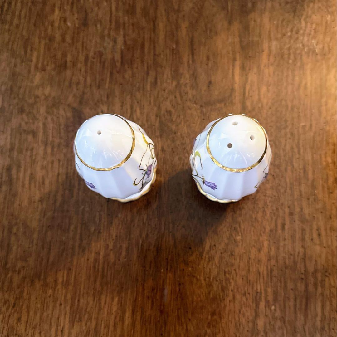 状態良好◇SPODE CAMPANULA◇ソルト＆ペッパー　イギリス陶器