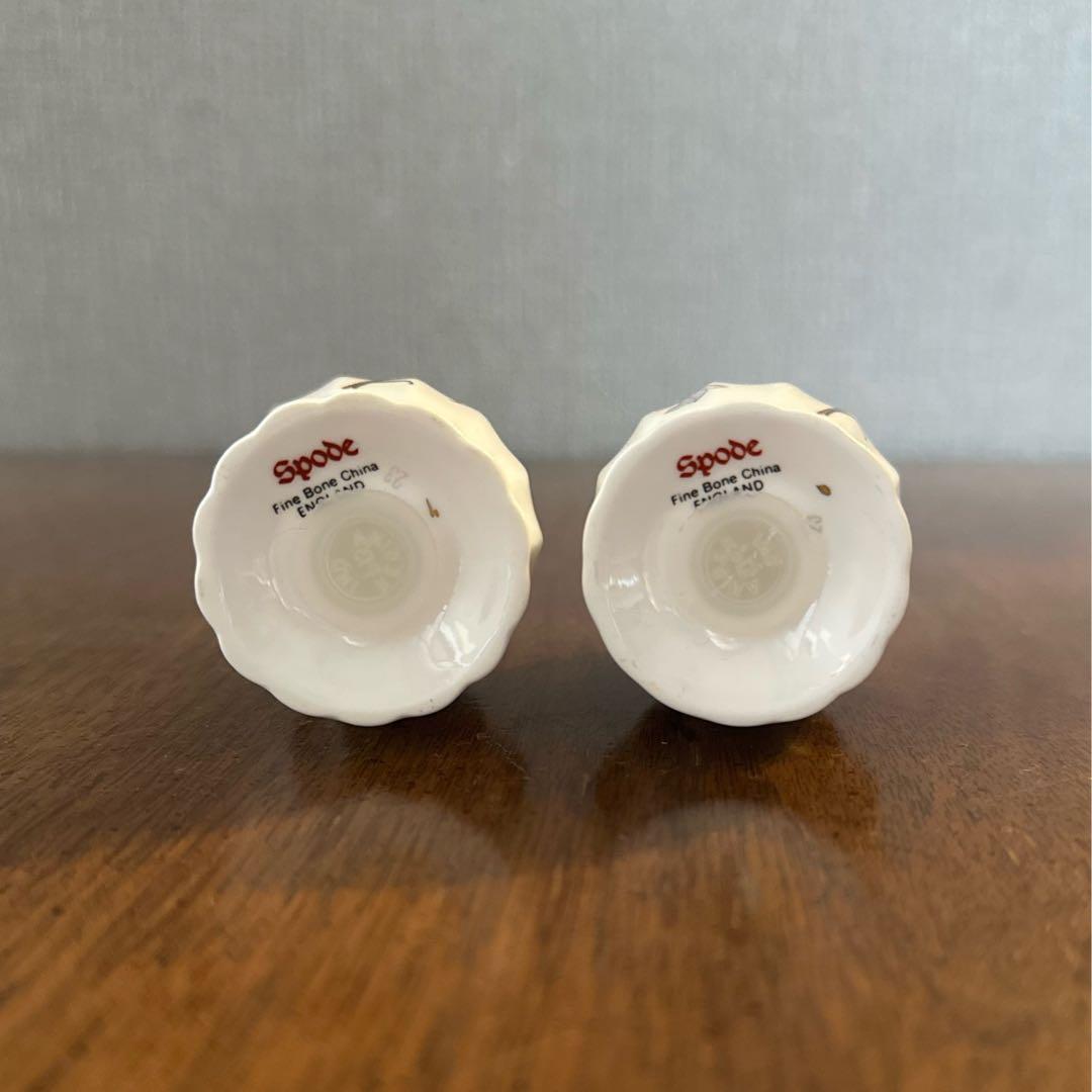 状態良好◇SPODE CAMPANULA◇ソルト＆ペッパー　イギリス陶器