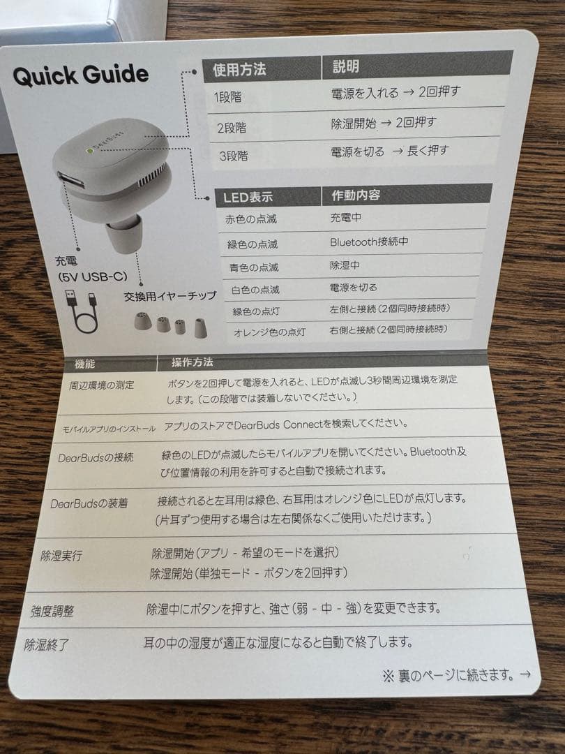 耳の除湿機。水泳、イヤホンなど耳の中のジメジメ、乾燥悩みの方へ。DearBuds