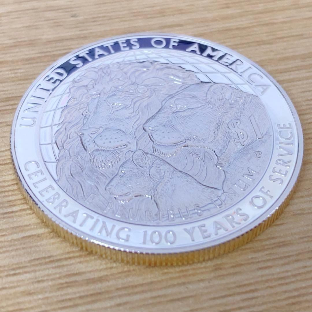 2017 Lions Clubs 100周年銀貨 記念プルーフ銀貨