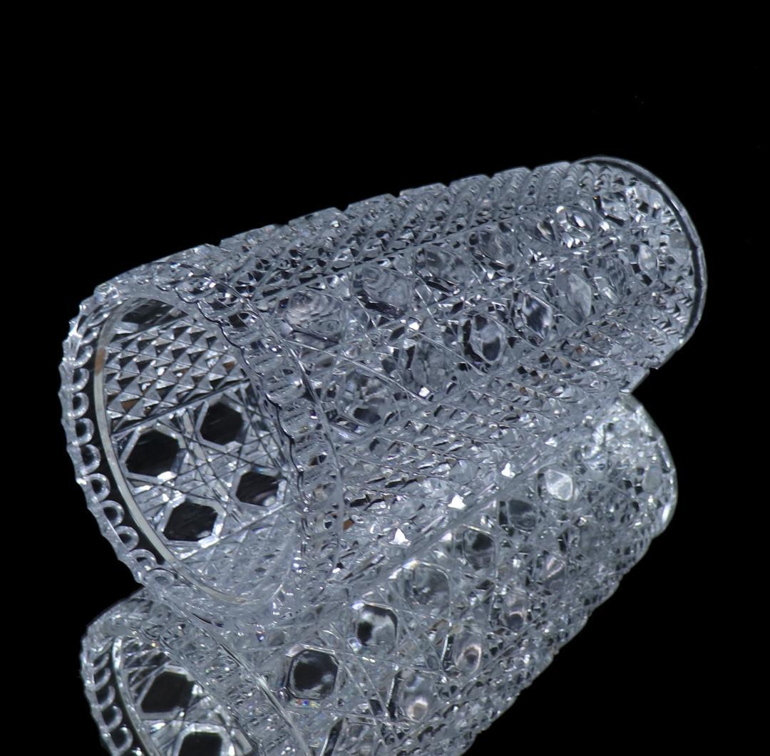 オールド・バカラ 究極美 大型切子花瓶 ディアマン二種カット ビゾー×ピエーリー
