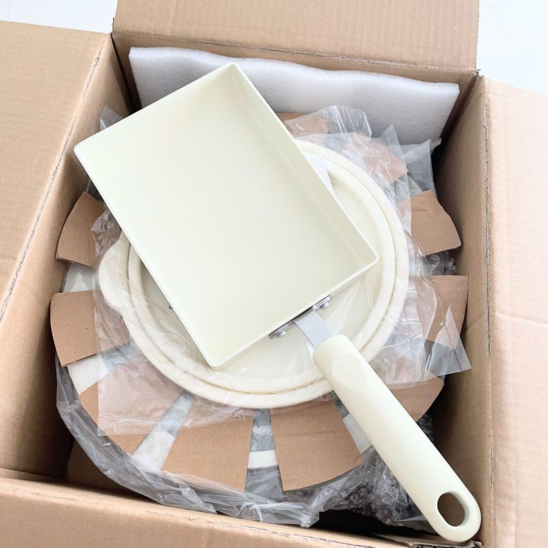 新品 CAROTE 11点 カローテ フライパン 鍋 蓋 取っ手 ホワイト 白