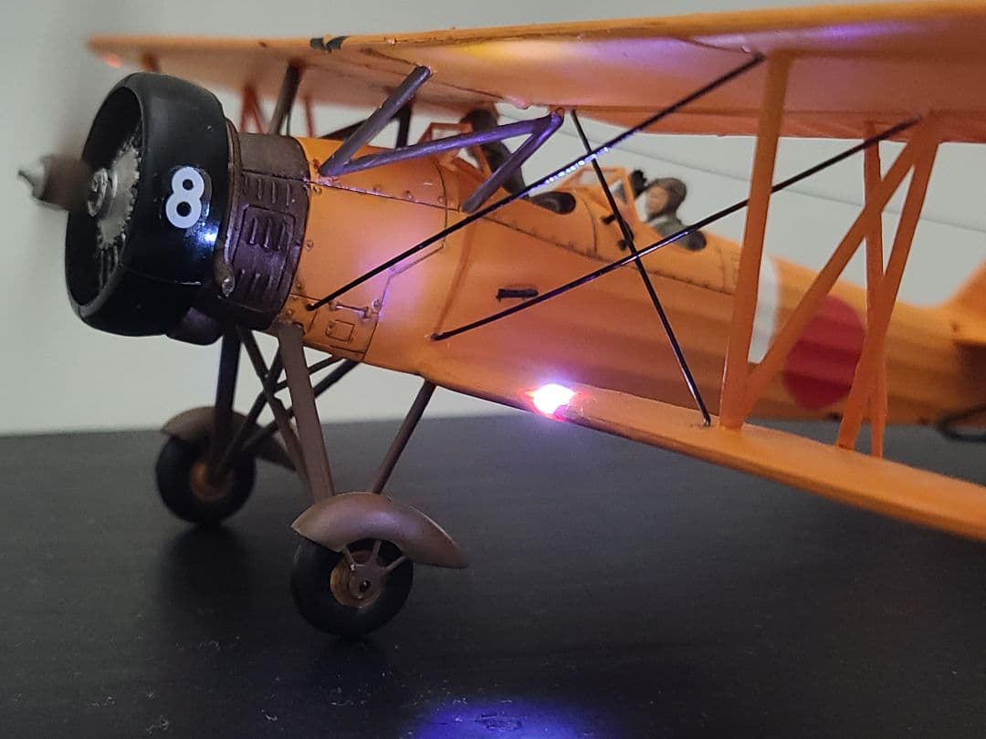 tomoya 九五式中間練習機(赤とんぼ)大刀洗リアルモーターライズ完成品
