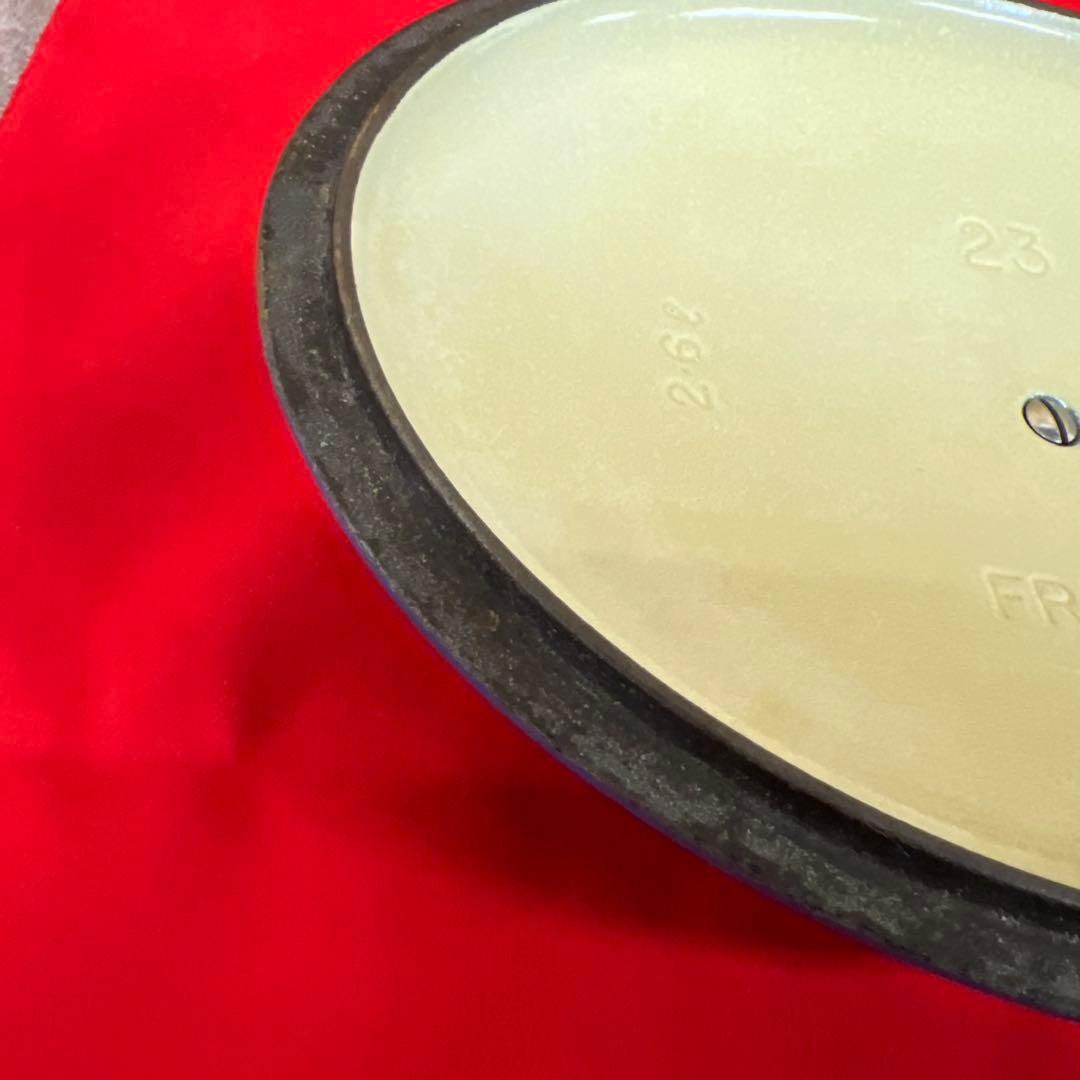 ル・クルーゼ　ココットオーバル　鍋　LE CREUSET　ブルー　23cm