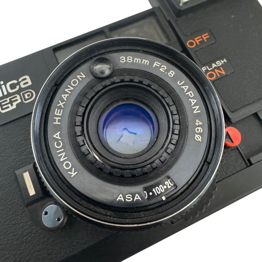 【動作品、美品】Konica C35 EF-D コンパクトフィルムカメラ