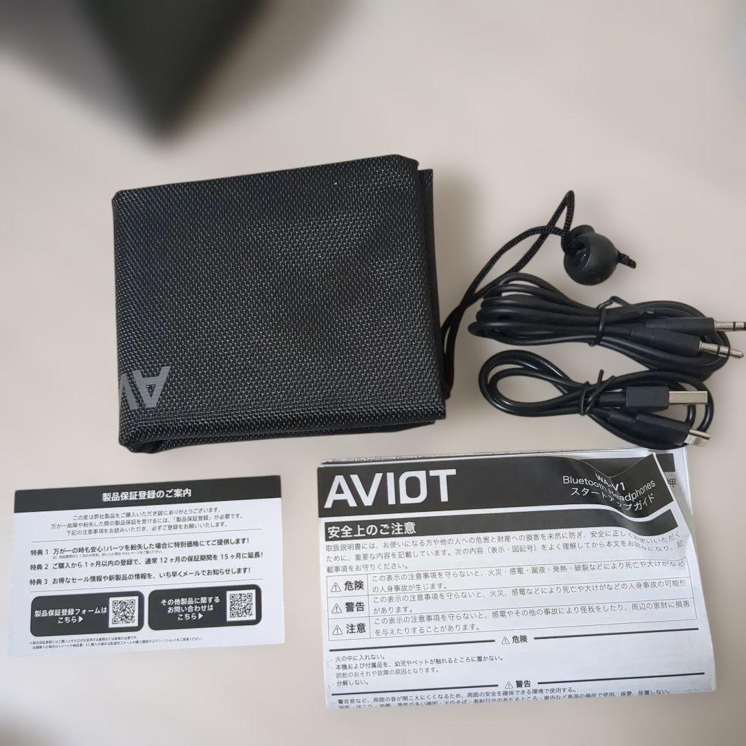 【未使用に近い】AVIOT　ワイヤレスヘッドホン　WA-V1
