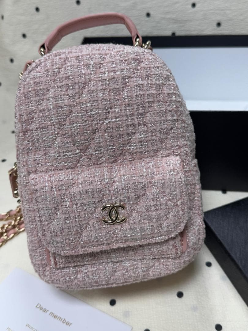 限定✨ 非売品✨vipピンク ツイード ショルダーバッグgs