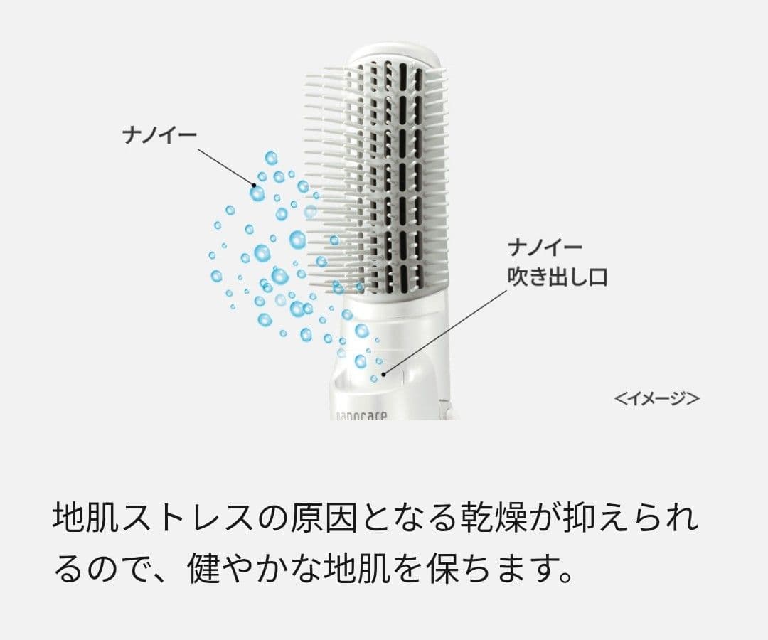 ナノケア ナノイー くるくるドライヤー EH-KN7J-W パナソニック