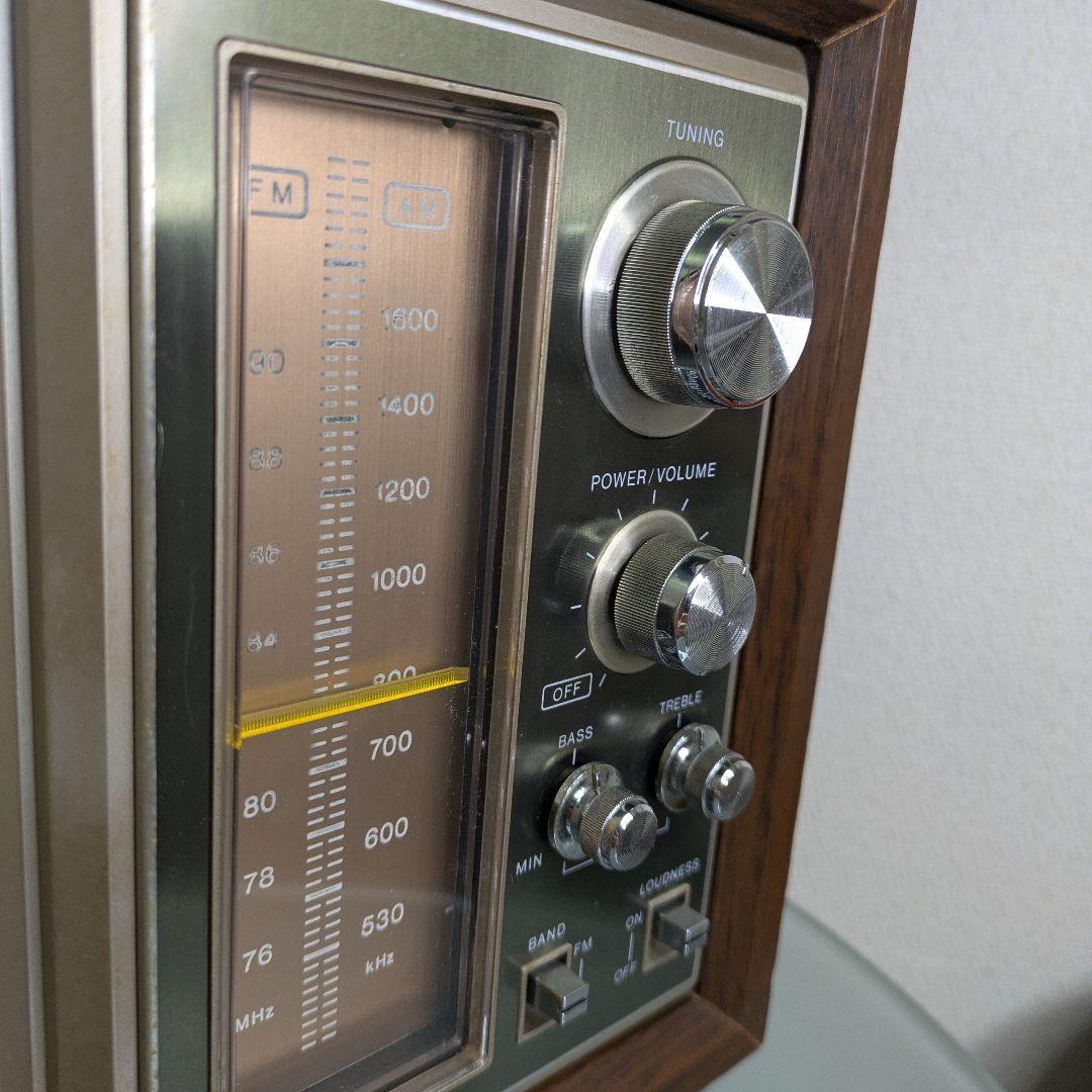 SONYソニー　ICF-9250　ホームラジオ FM/AM 木目調キャビネット