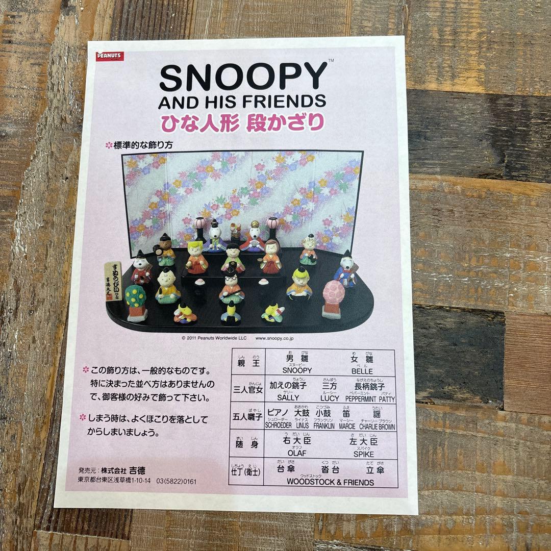 雛人形　スヌーピー　吉徳大光　すぬうぴいひな