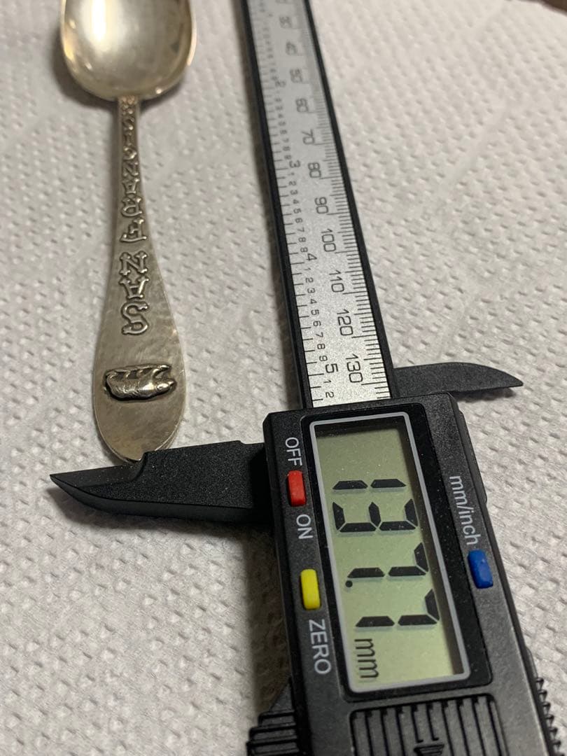 シュリーブ社製スターリングスプーン ハンマートーン 純銀925 スーベニア
