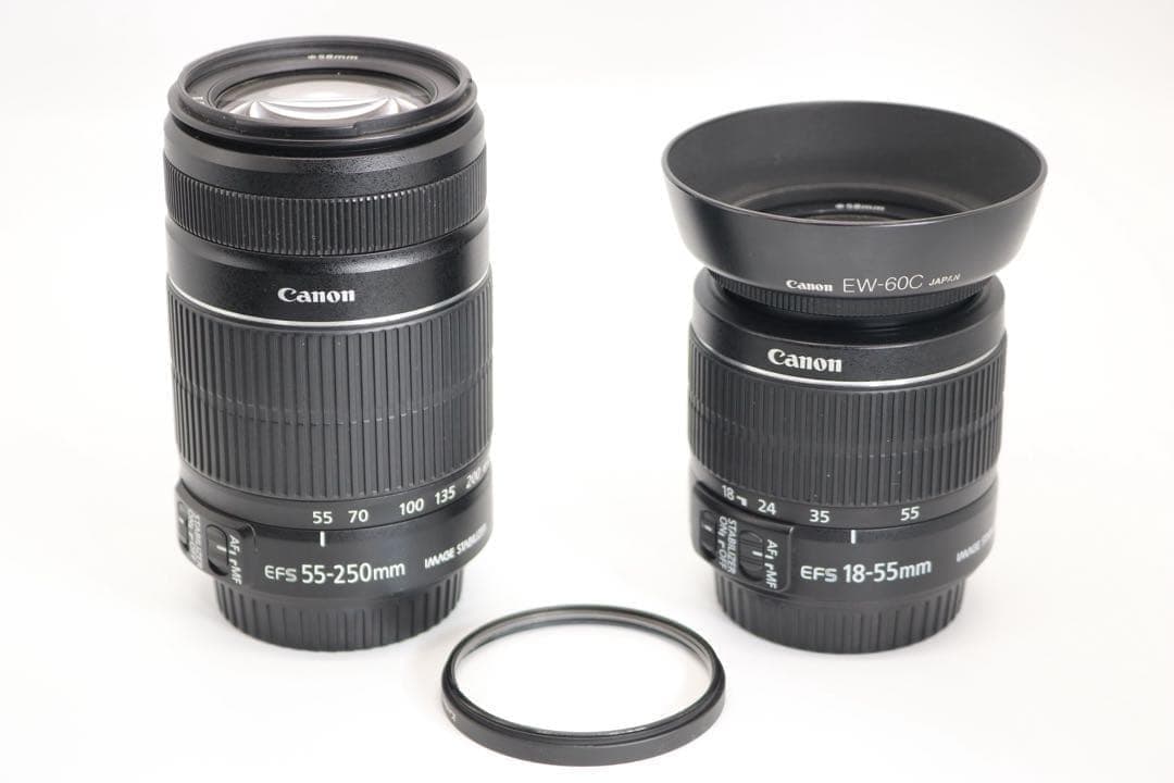 美品 【Canon EOS 8000D ダブルレンズセット】初期不良返品対応あり