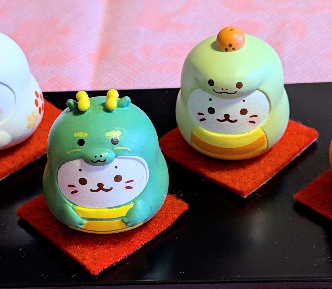 しろたん　干支フィギュア　子・丑・寅・卯・辰・巳・午　7種セット