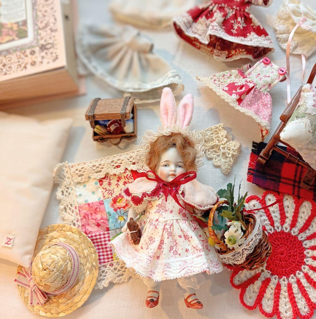 お衣装セット　ミニョネット　ビスクドール　Handmade　着せかえ