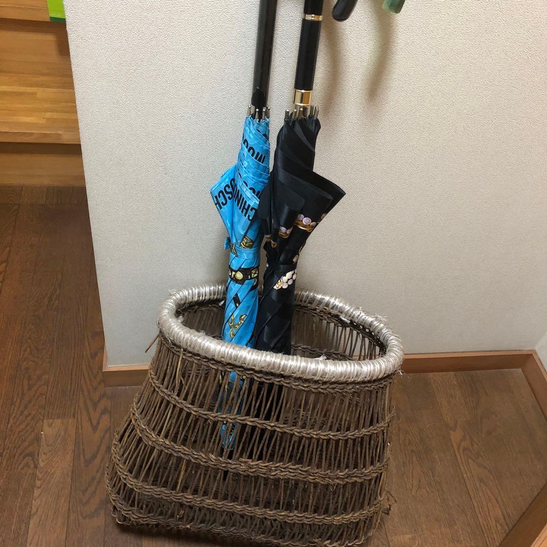 あけびの蔓かご　農具　古道具　手作り　花入れ　オブジェ　傘入れ　お値引き