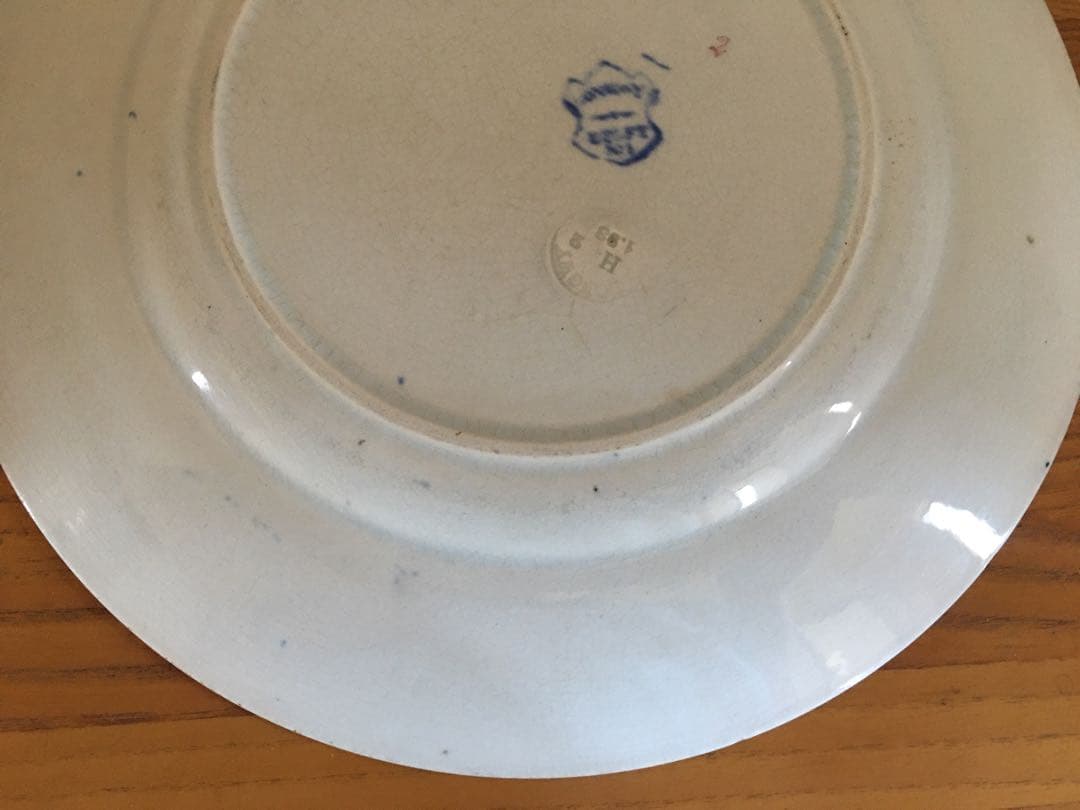 Longwy ロンウィDELFT フランスアンティーク 平皿 プレート