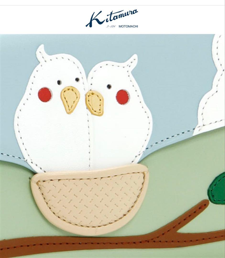 牛革【新品】キタムラ 財布〈特典有り〉横浜 インコ 鳥 レザー レザー NEW