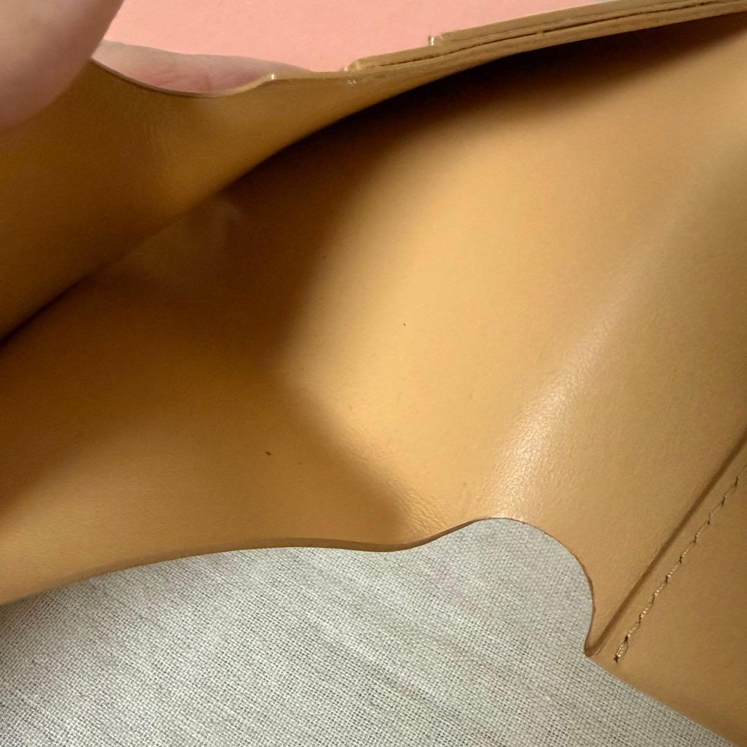 Acne Studios レザー製三つ折りウォレット ベージュ 箱付き