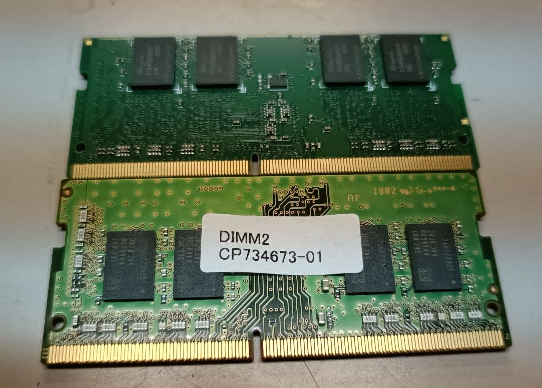 8GB DDR4 メモリ　2枚セット