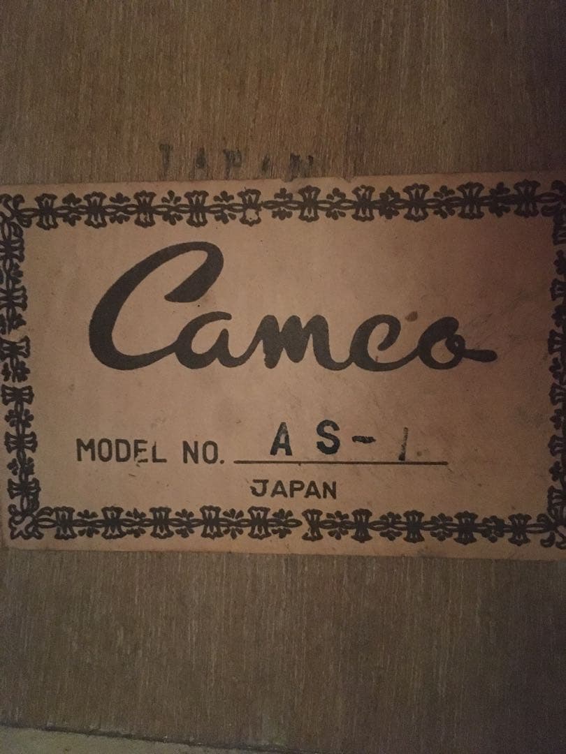 希少ビンテージCameo AS-1日本アコースティックギタートラベルパーラーミニ