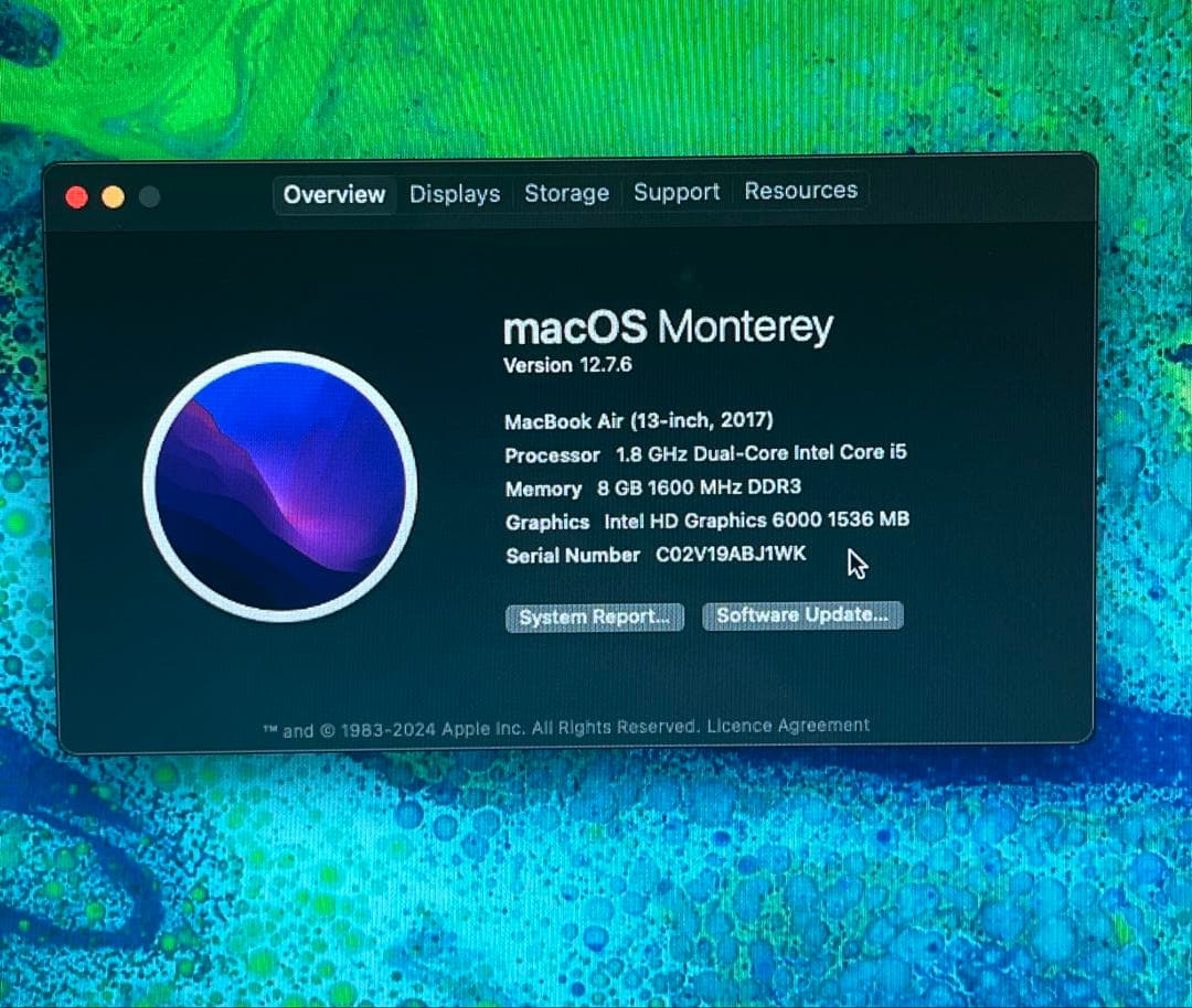 MacBook Air 13インチ 2017 – 米国キーボード – 状態良好