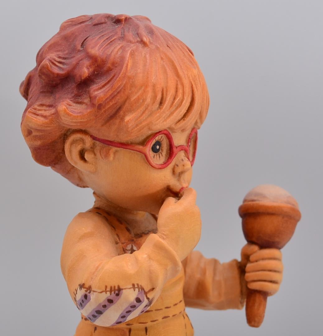甘いおやつ　ANRI　サラケイ　木彫り人形　イタリア　17ｃｍ　限定品
