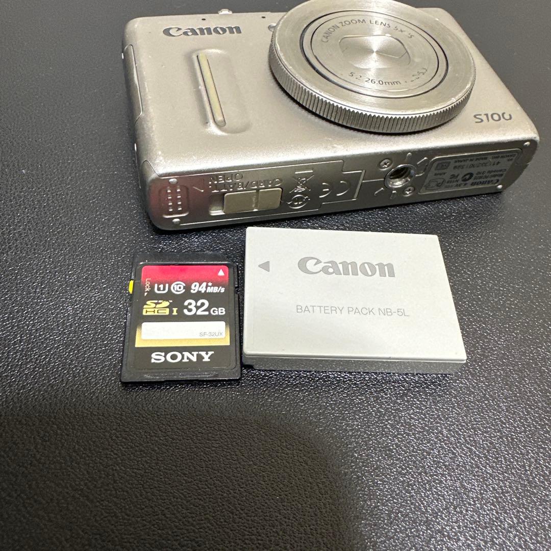 キャノンCanon Power Shot S100 シルバー　動作確認済
