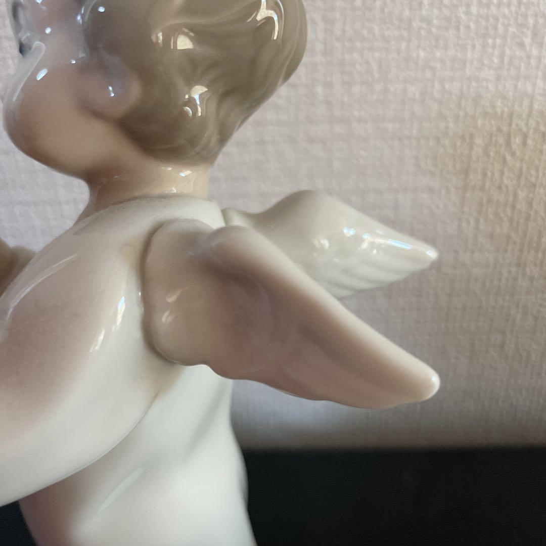美品 LLADRO／リアドロ フィギュリン／笛を吹く天使 　可愛い