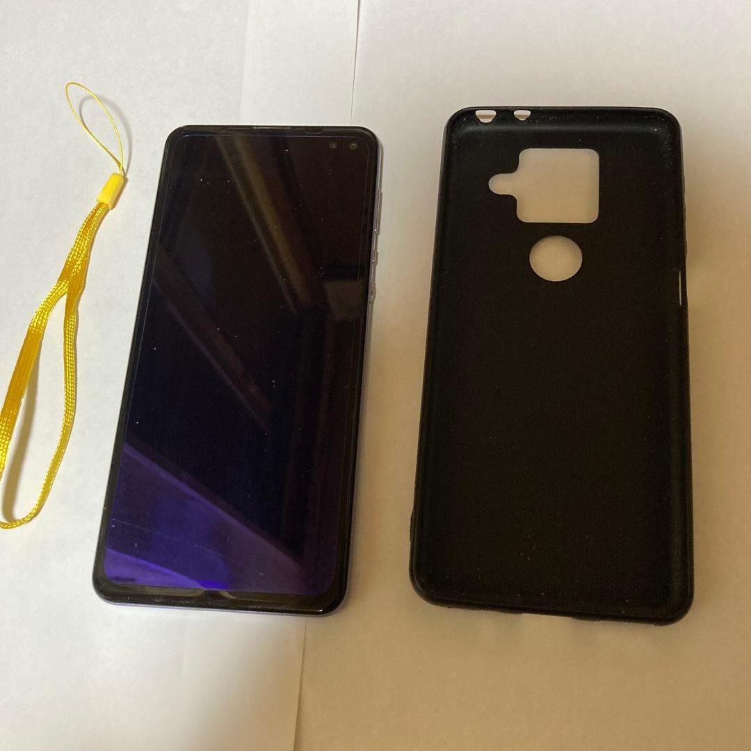 SHARP AQUOS パープル 本体 ケース付き　8GB/128GB