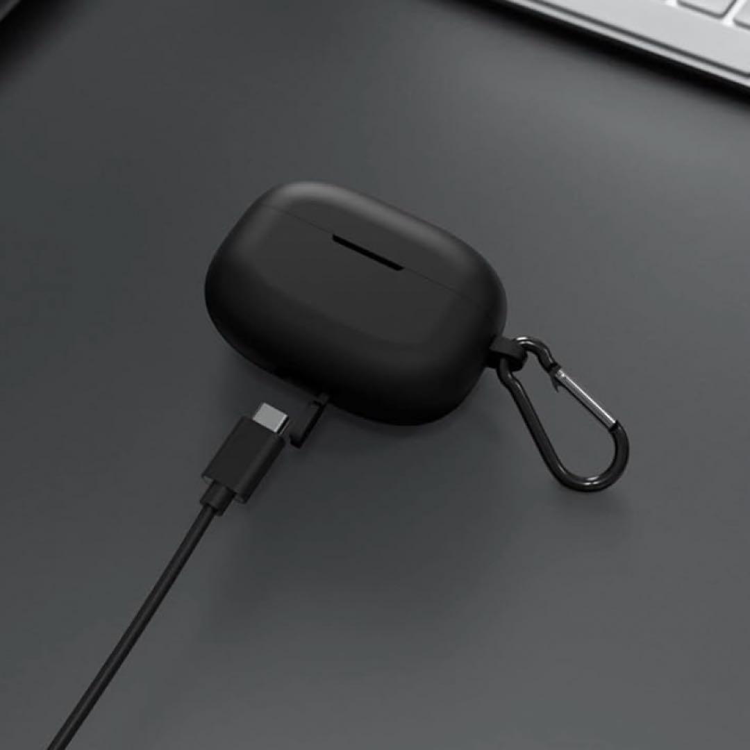 シリコン カバー 互換性HONOR Earbuds 3 Pro 対応 ブラック