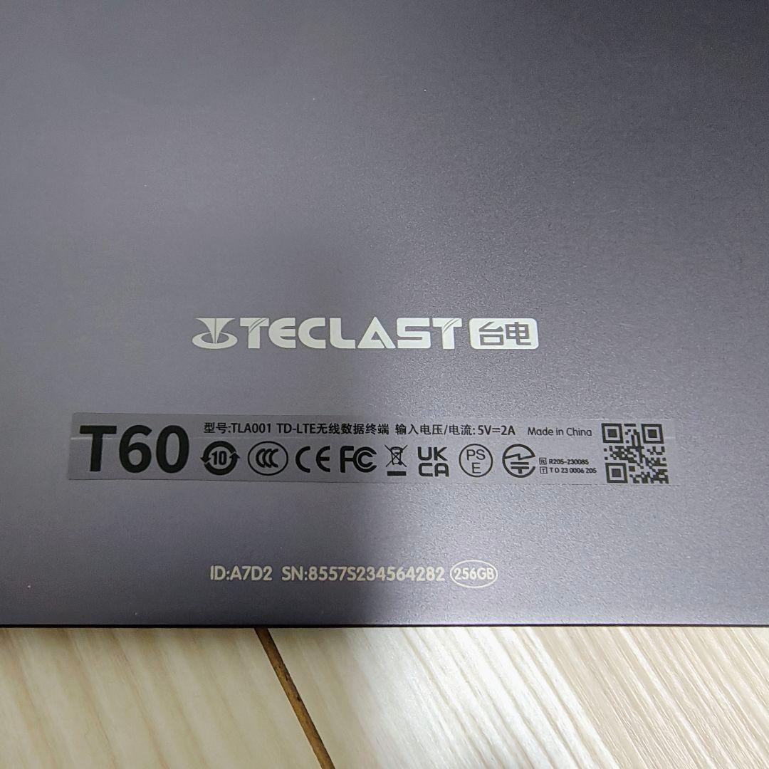 Androidタブレット TECLAST T60 12インチ(SIMフリー)