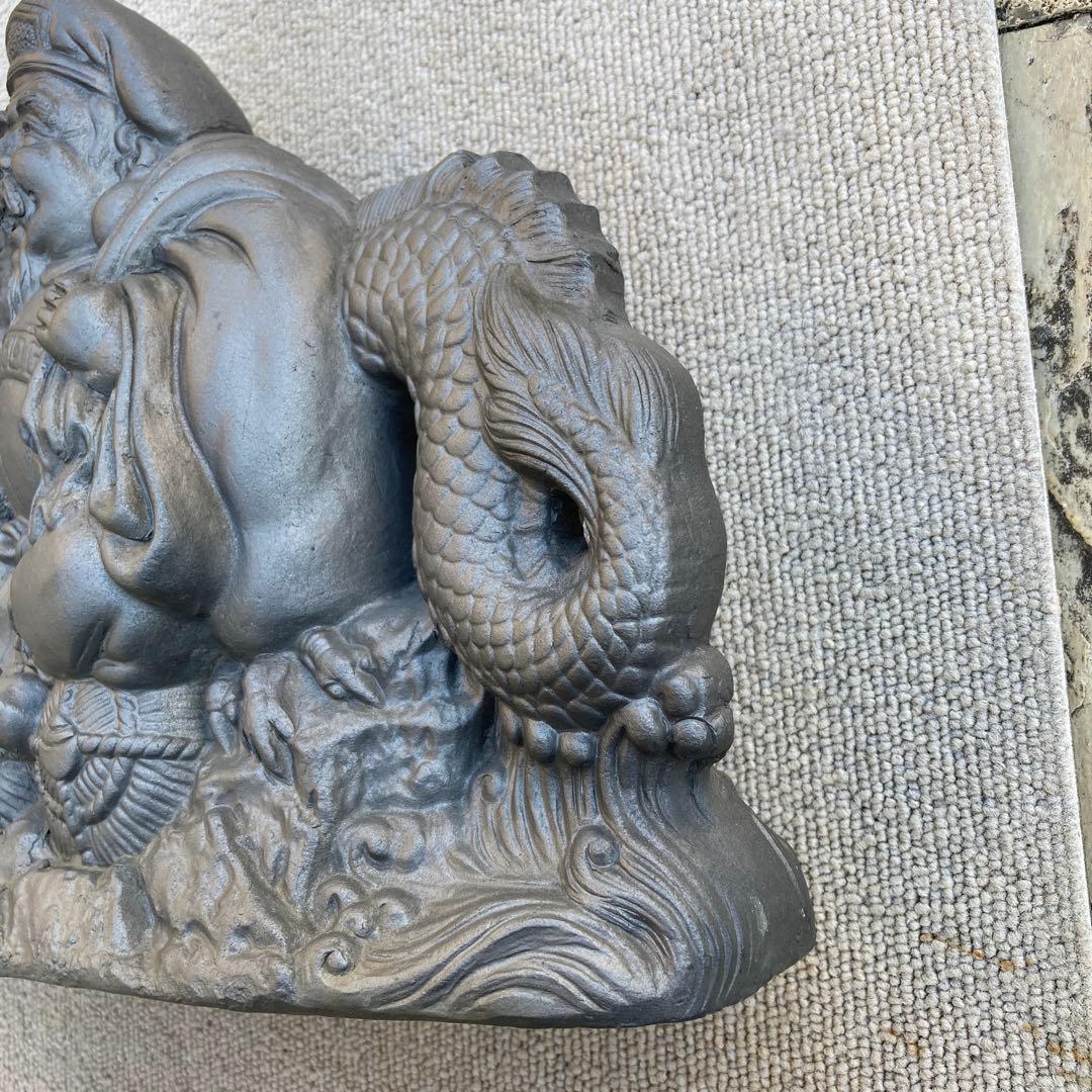 縁起物　大黒天　瓦　置物