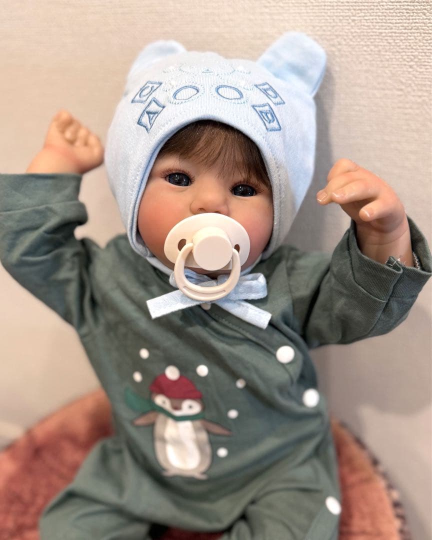 ★新品★リボーンドール クロスボディーぽわぽわ癒し系ベビーちゃん 45cm