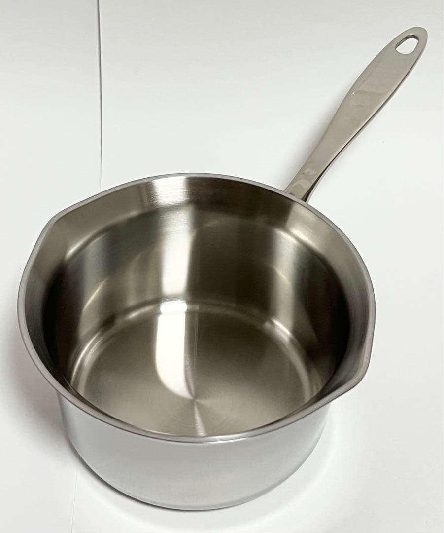 未使用品 アサヒ軽金属 天使のなべ 16㎝ 片手鍋 ガラス蓋付き