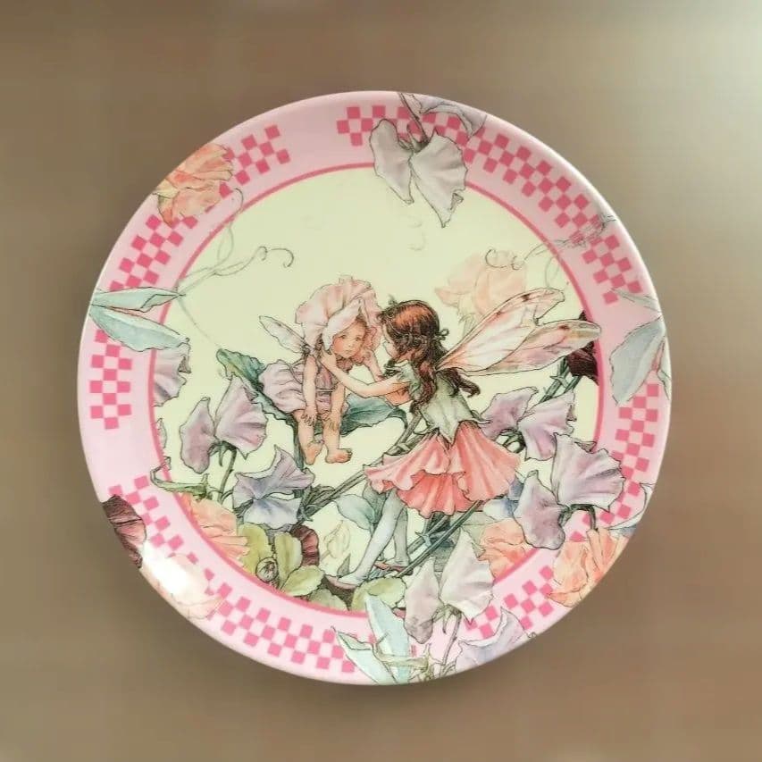 【希少　未使用　新品】フラワーフェアリーズ　メラミン皿4点セット