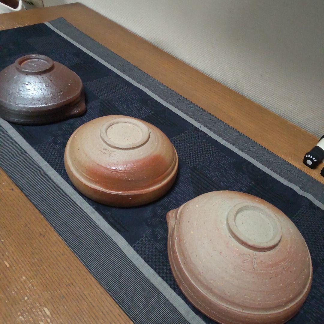 上品な片口 3ケセット 備前焼