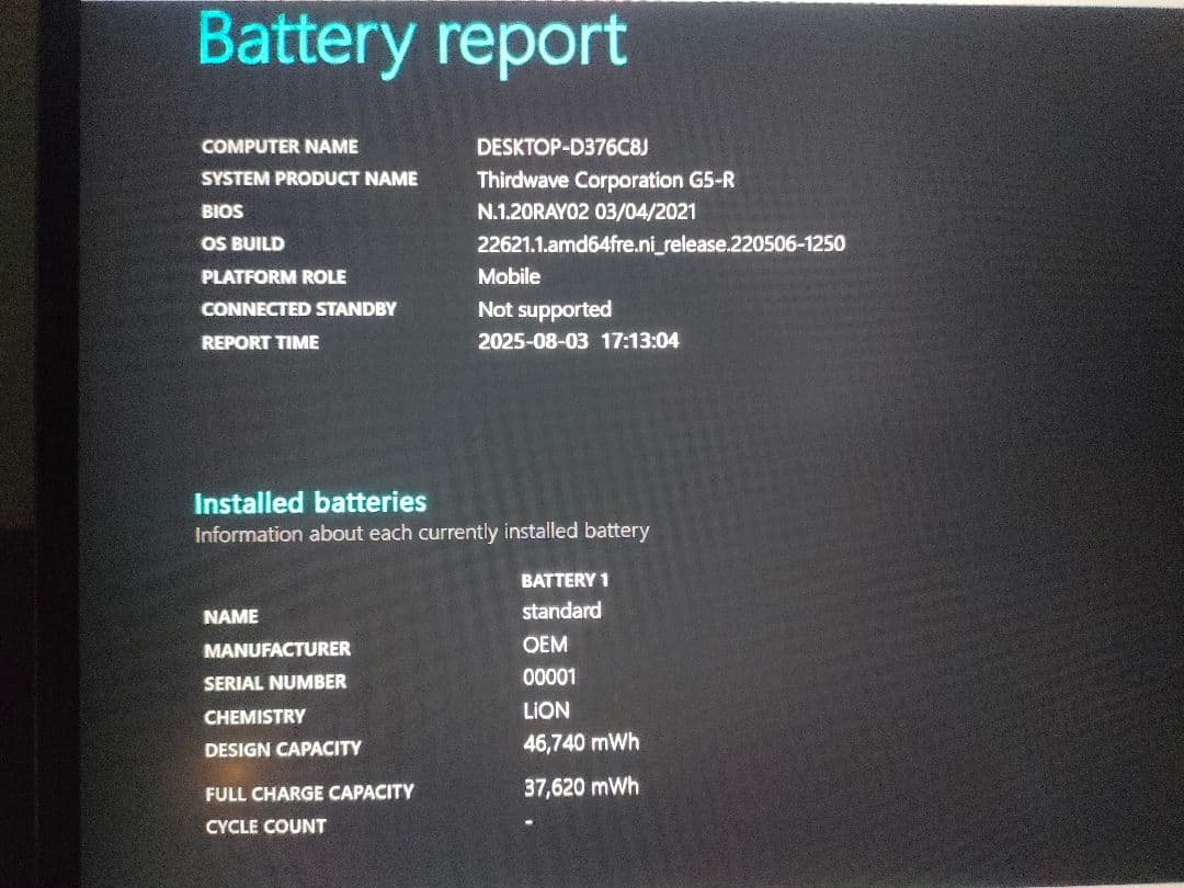 Windowsノート本体 raytrek G5-R Ryzen 7 4800H 32GB 1TB