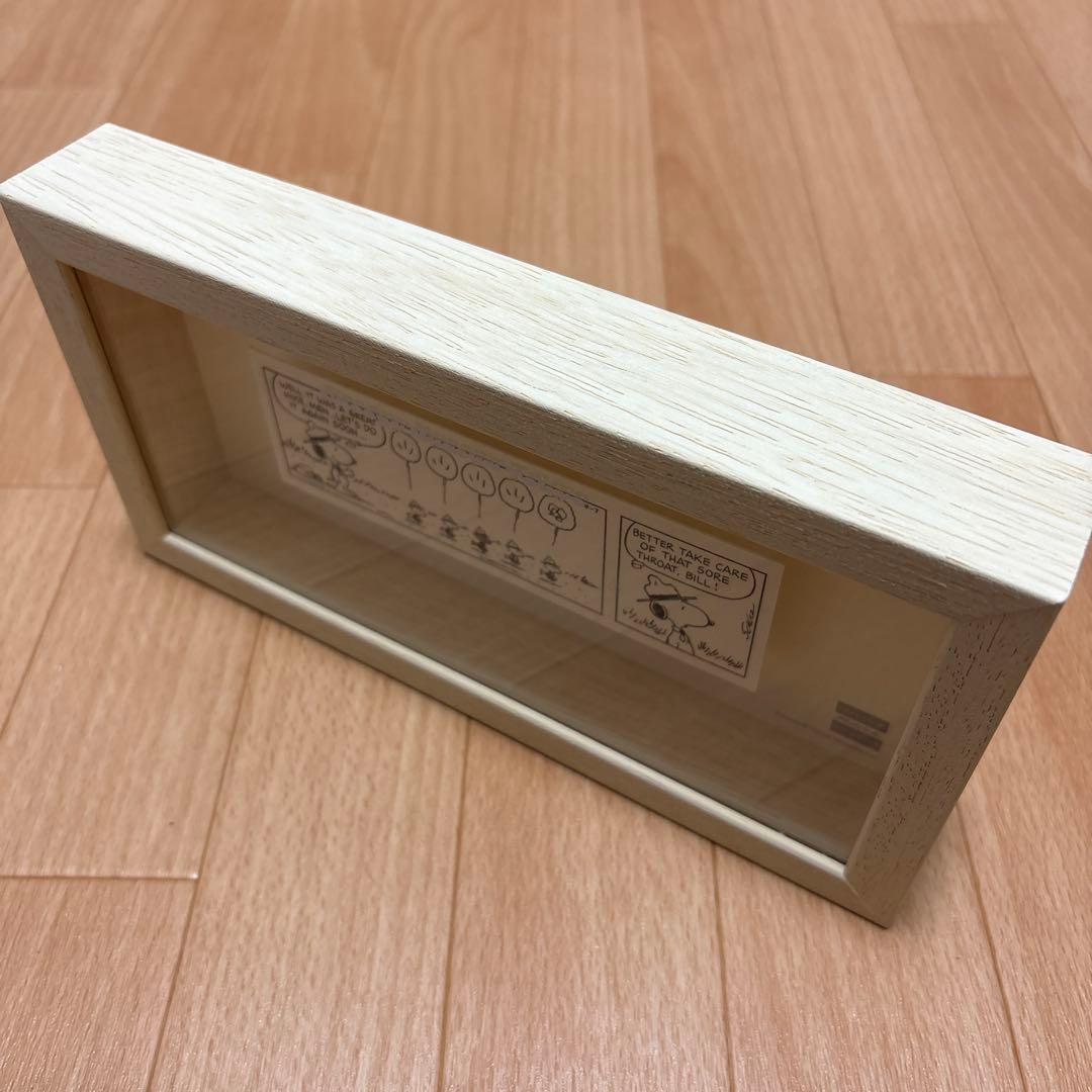 スヌーピー　コミックミニフレーム ピーナッツ ミュージアム ウッドストック