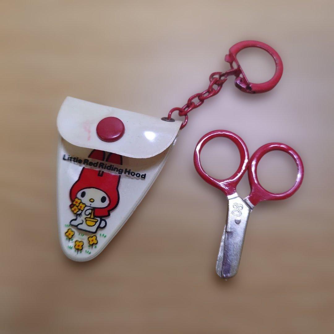 マイメロディ　ハサミ　ミニ　はさみ　キーホルダー 1975　昭和レトロ　レア