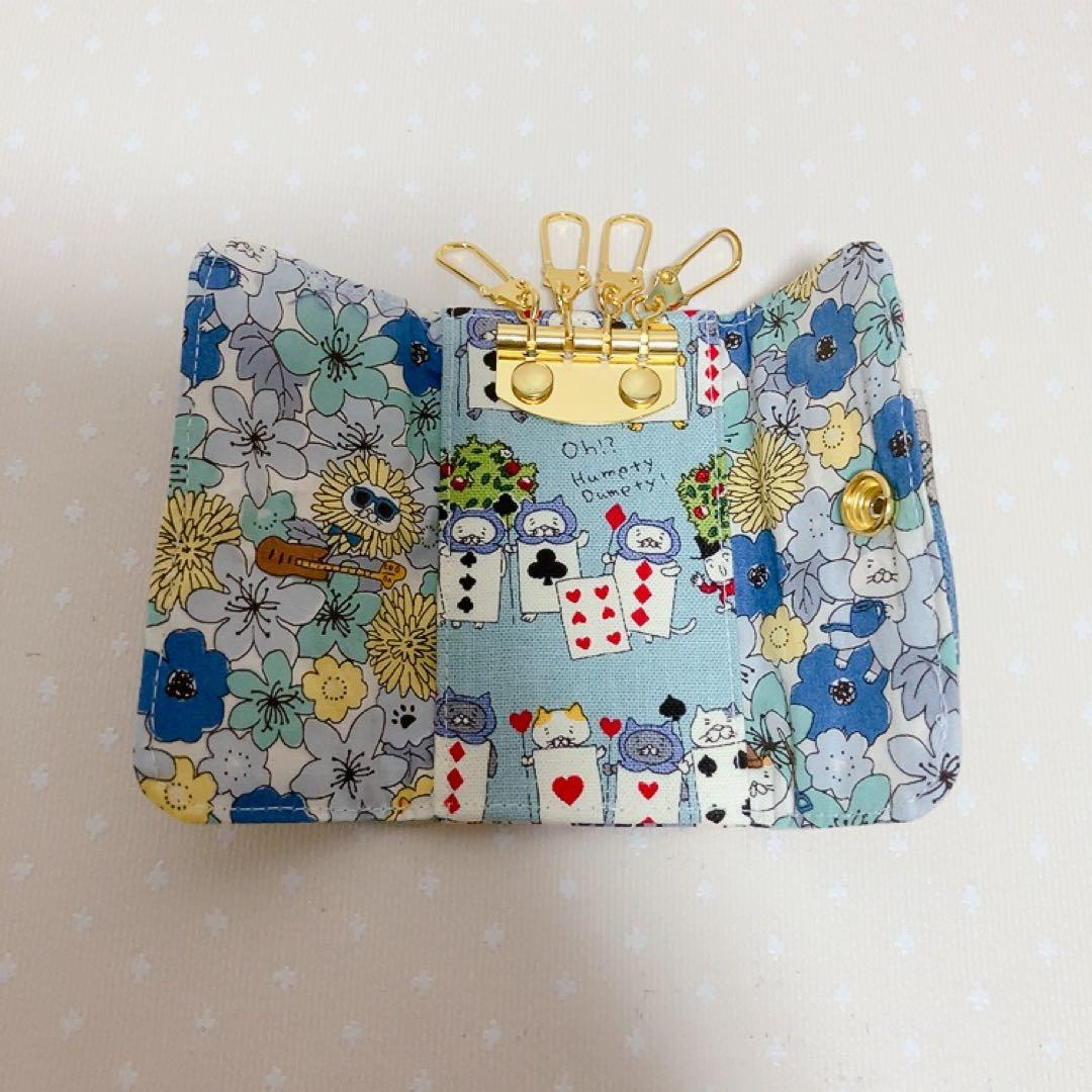ＬR☆。 パッチワークトートバッグ 長財布 キーケース でかねこチャーム