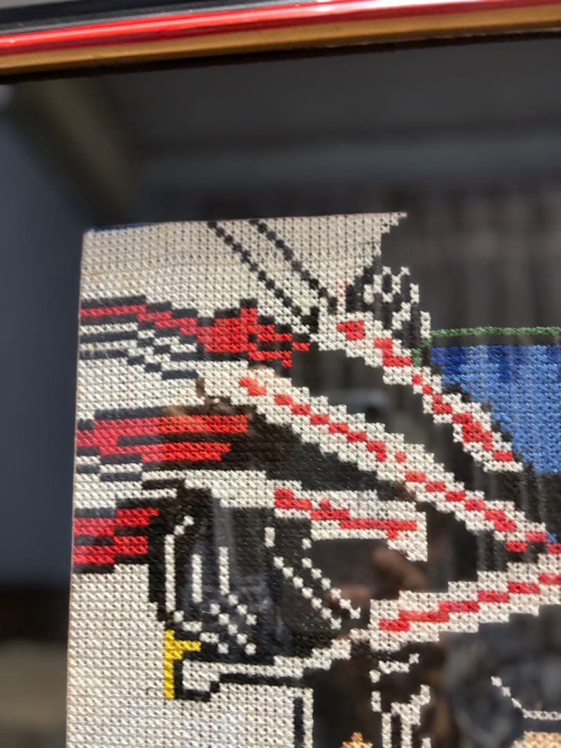 美人画クロス刺繍画