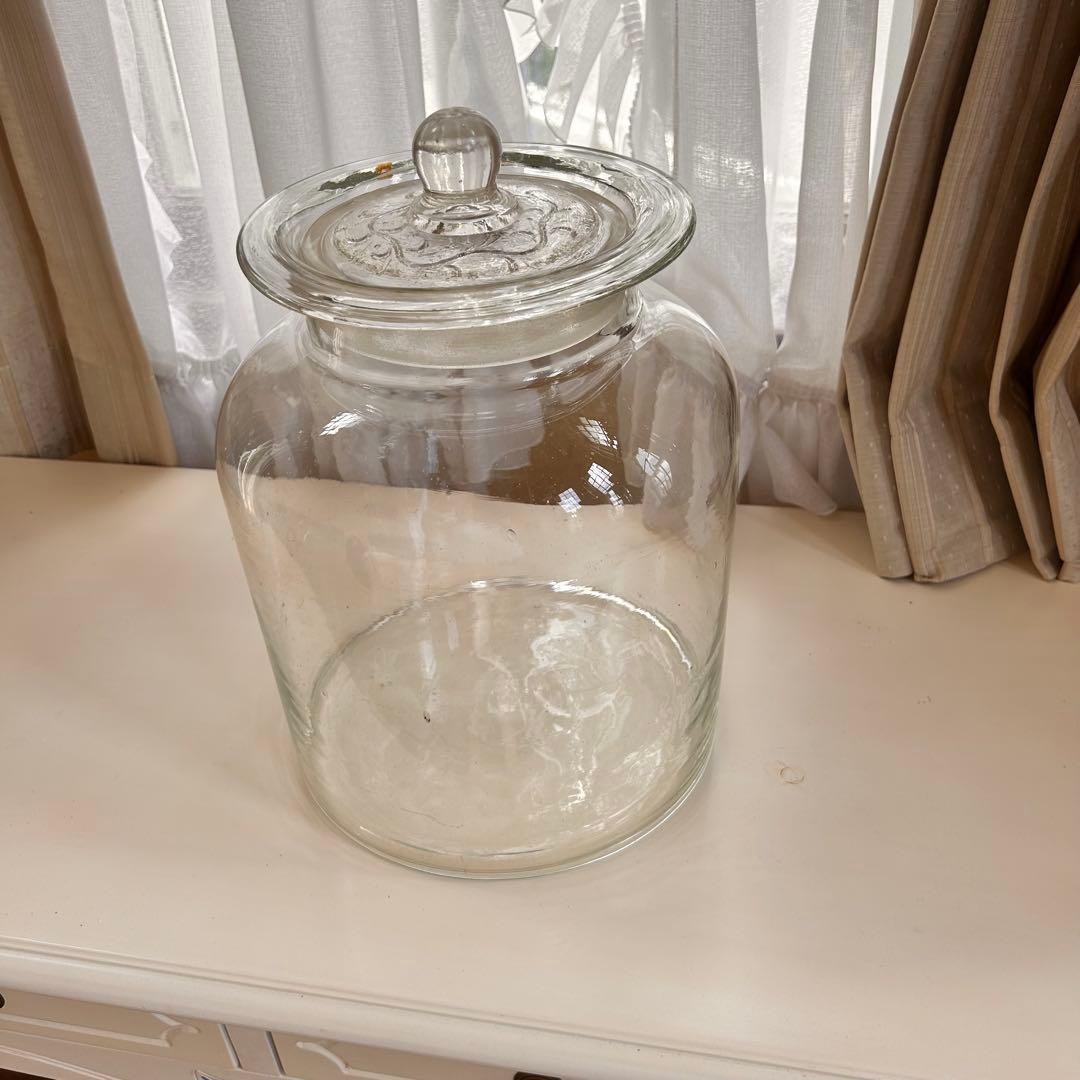 レトロ✴︎ガラス瓶✴︎ 【大】果実酒　梅酒瓶　保存食　インテリア　8L アンティーク