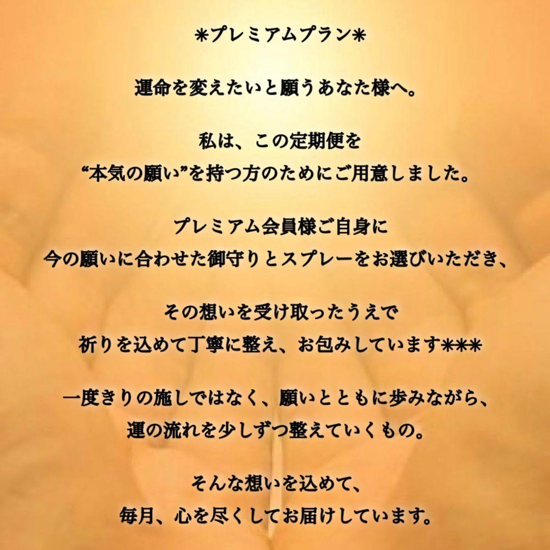 【プレミアムプラン】御守り×浄化スプレー定期便✳︎✳︎✳︎【モモ】