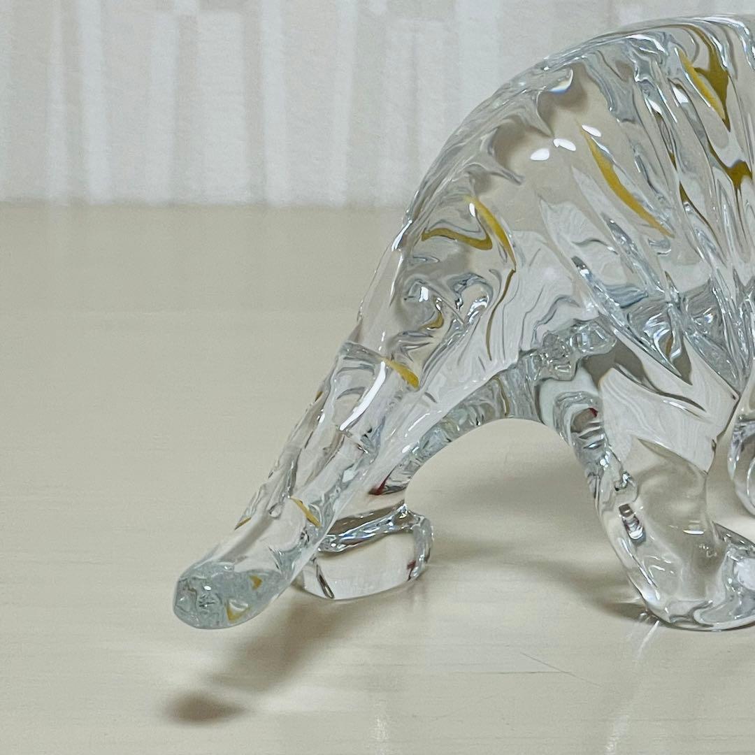 Baccarat バカラ 干支 寅 クリスタル 金彩 フィギュリン 置物