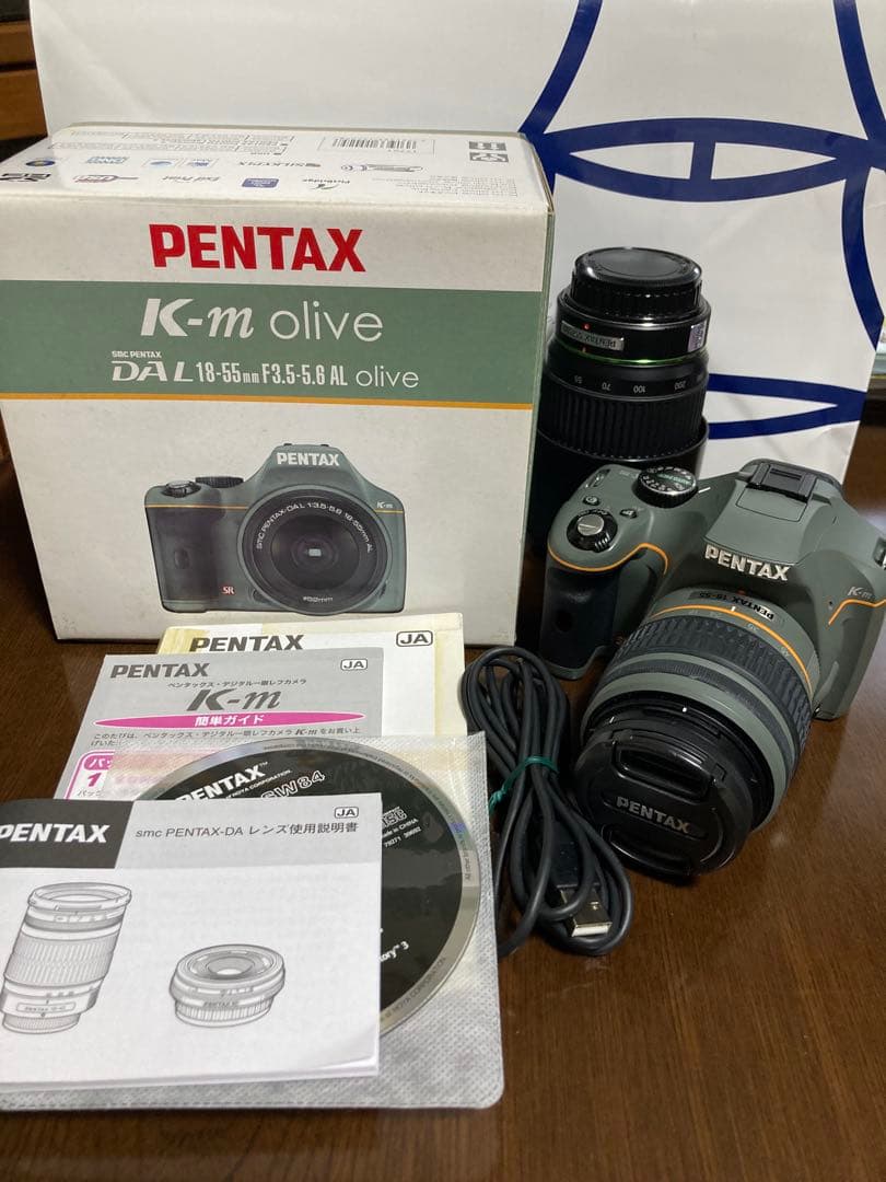PENTAX K-m デジタル一眼レフカメラ ダブルズームキット