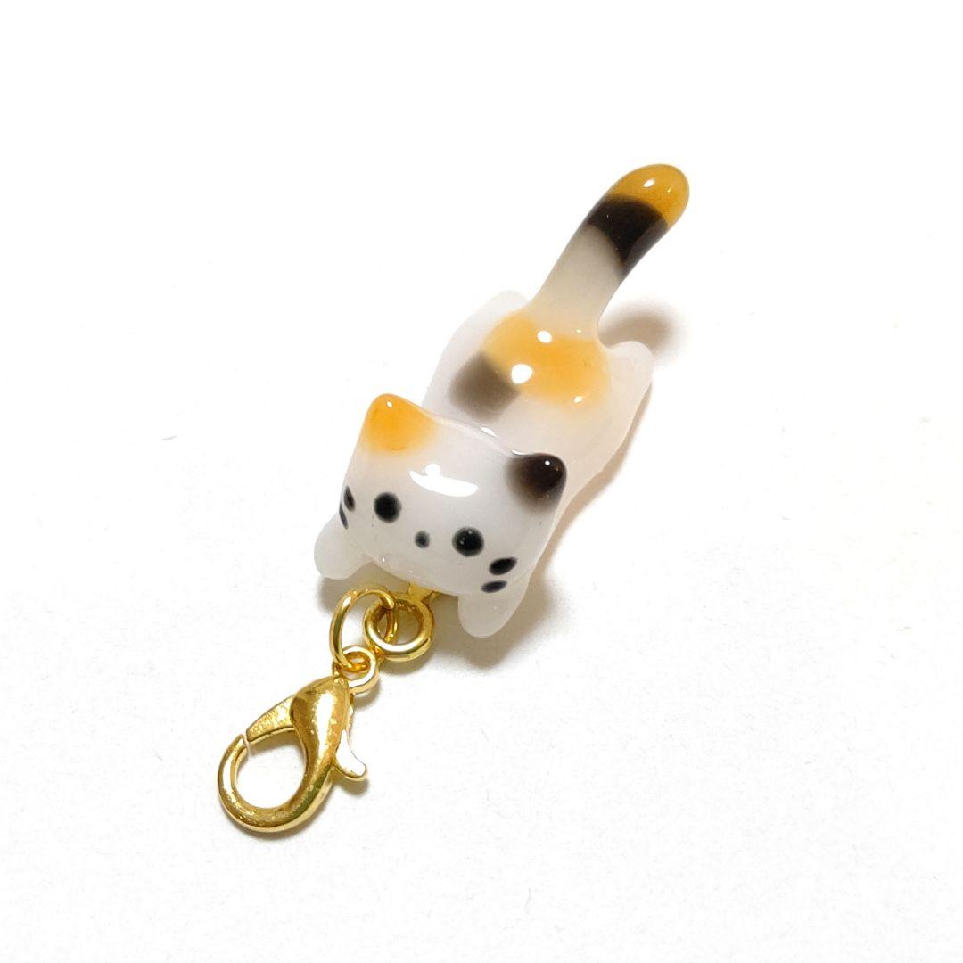 専用商品K-10145 ジャンピング猫チャーム(三毛猫)