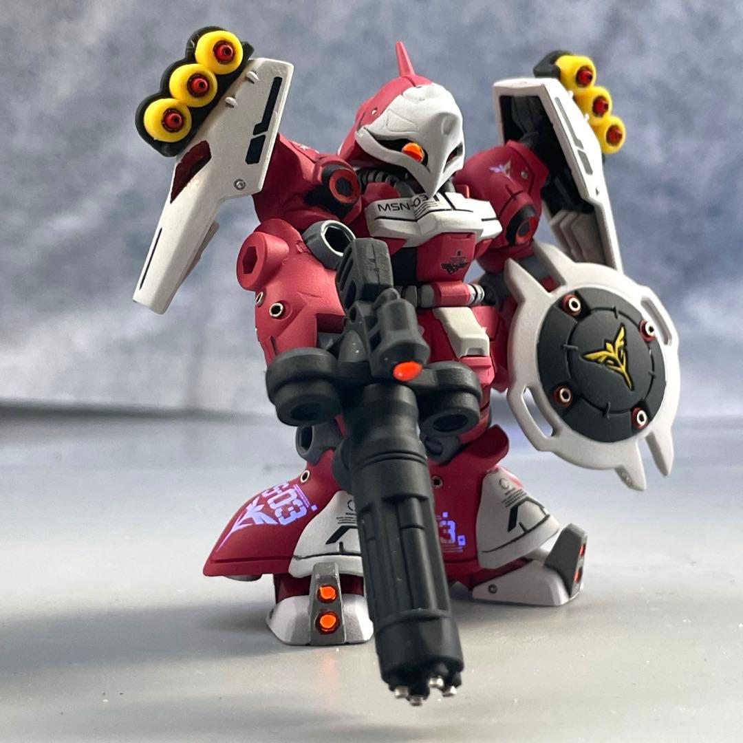 モビルスーツアンサンブ　塗装品　ヤクトドーガ　クェス　フィギュア　ガチャ