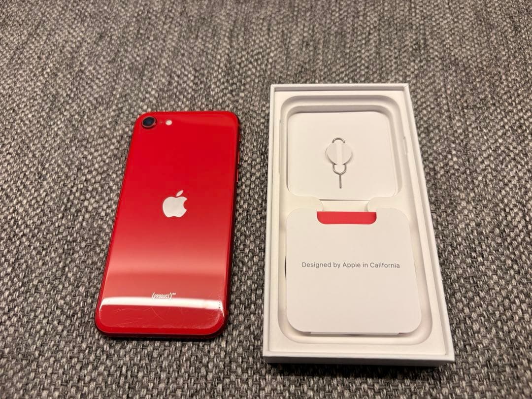 【美品/大容量128GB】iPhoneSE第2世代 レッド SIMフリー 本体