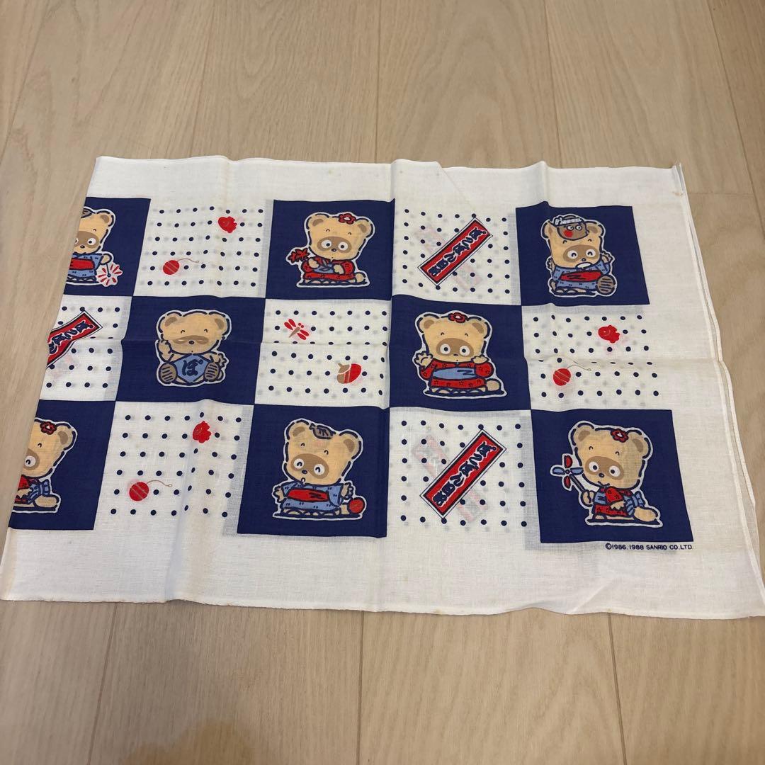ぽこぽん日記　サンリオ ハンカチ・手拭い・タオル６種セット　希少　レトロ　当時物